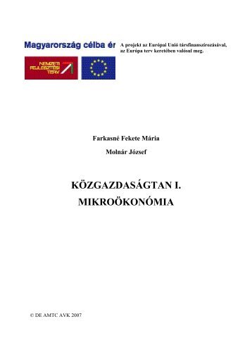 KÃ¶zgazdasÃ¡gtan - MIAU - Szent IstvÃ¡n Egyetem