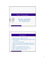 Wire Transfers (PowerPoint Presentation)