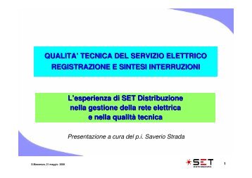 Gestione della Rete Elettrica - Aeit - Sezione Trentino Alto Adige