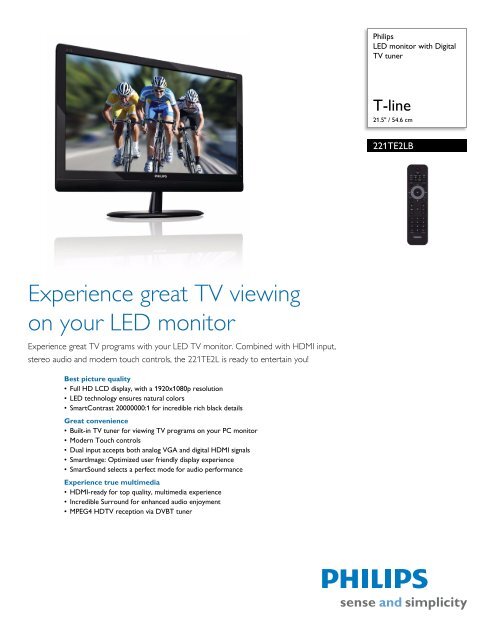 DRIVERS FOR PHILIPS 221TE2LB00 MONITOR
