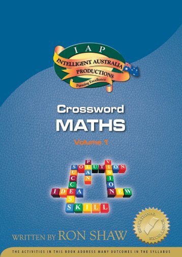 Writing IAP Crossword Maths Vol 1 - Australian Teacher