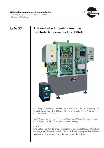 ESM 03 - HADI Offermann Maschinenbau GmbH