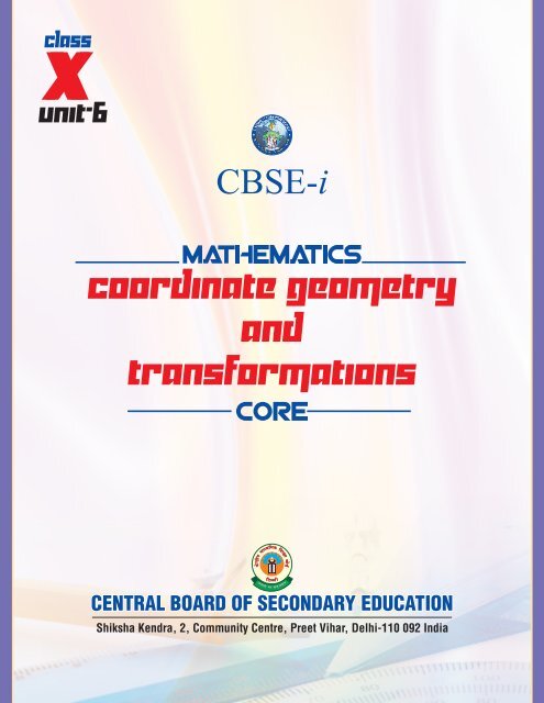 CORE Coordinate Geometry and Transformations - New Indian ...