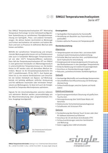 Datenblatt ATT - SINGLE Temperiertechnik GmbH