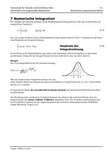 7 Numerische Integration