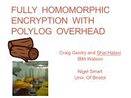 FULLY HOMOMORPHIC ENCRYPTION WITH POLYLOG OVERHEAD