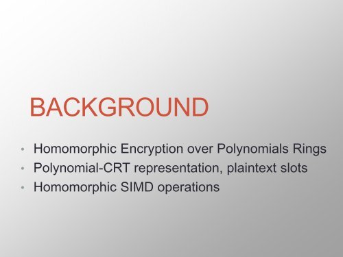 FULLY HOMOMORPHIC ENCRYPTION WITH POLYLOG OVERHEAD