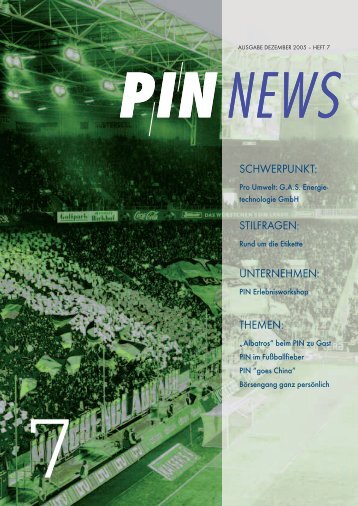 PIN-News December 2005 - S-UBG Aachen