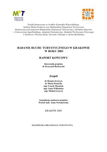 Rok 2003 - Biuletyn Informacji Publicznej Miasta Krakowa