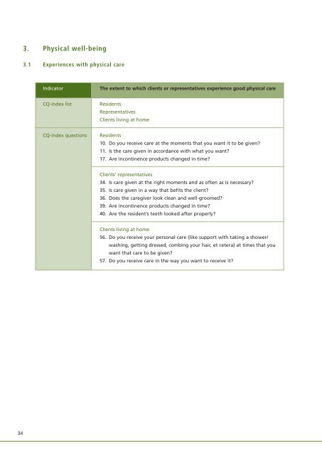 Quality Framework Responsible Care - BioMed Central