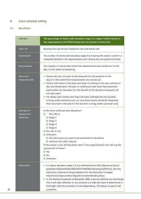 Quality Framework Responsible Care - BioMed Central