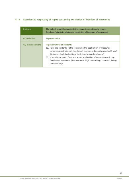 Quality Framework Responsible Care - BioMed Central