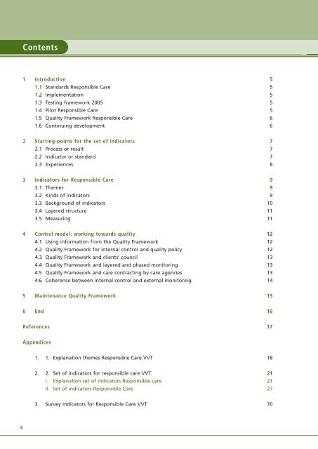 Quality Framework Responsible Care - BioMed Central