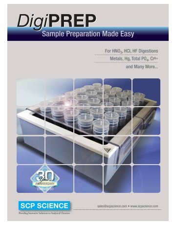 DigiPREP Digestion Systems brochure pdf - Qmx Laboratories Ltd