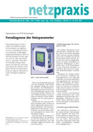 Ferndiagnose der Netzparameter - HAAG Elektronische Messgeräte ...