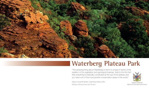 Waterberg Plateau Park - Ministry of Environment and Tourism