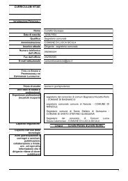 Curriculum e retribuzione - Comune di Lucca Sicula