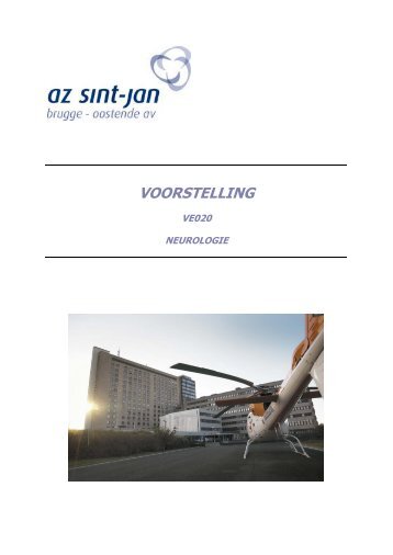 Voorstelling VE020 - Neurologie - AZ Sint-Jan Brugge