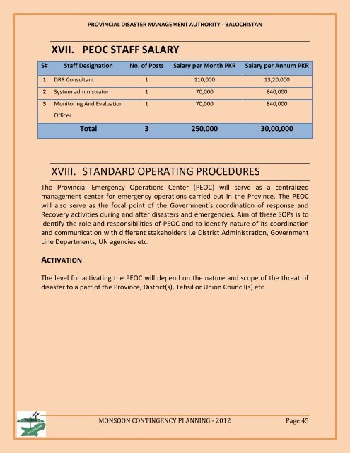 Balochistan - NDMA