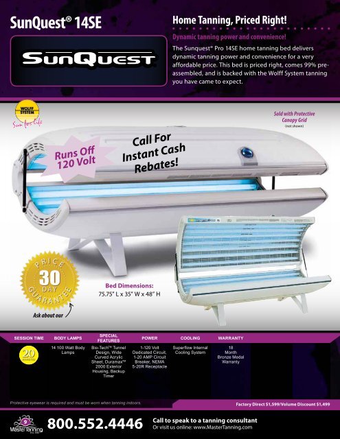 800.552.4446 - Wolff Tanning Beds