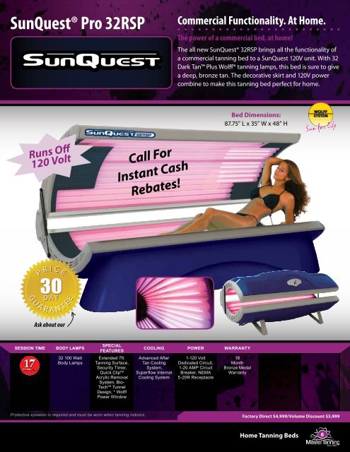 800.552.4446 - Wolff Tanning Beds