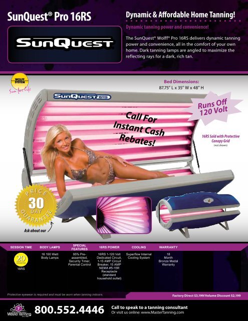 800.552.4446 - Wolff Tanning Beds