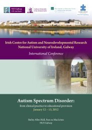 Irish Centre For Autism And Neurodevelopmental ... - Conference.ie