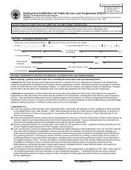 Employment Certification For Public Service Loan Forgiveness A Form