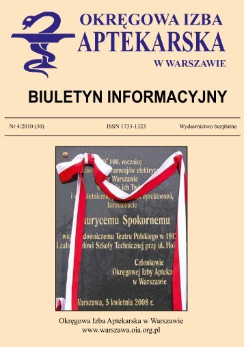 biuletyn nr 4 z 2010.pdf - OkrÄgowa Izba Aptekarska w Warszawie