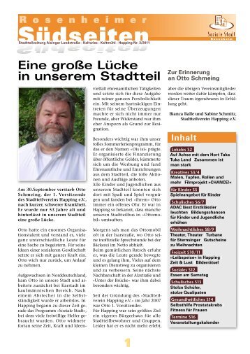 Roseneimer Südseiten 3/2011 - Stadtteilverein Happing eV