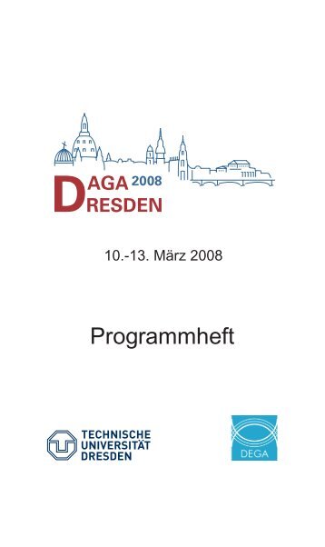 Programmheft - Deutsche Gesellschaft fÃ¼r Akustik eV