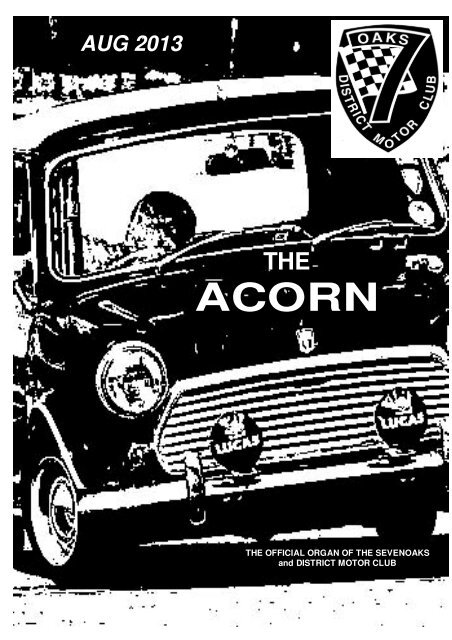 Acorn Aug 13 Web Sevenoaks District Motor Club