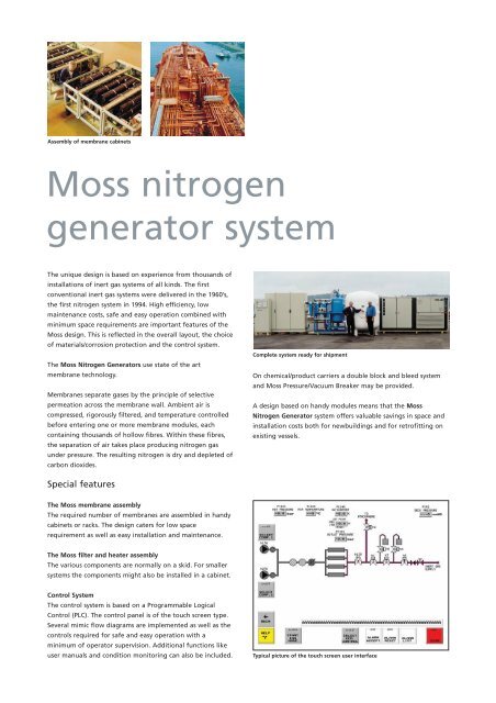 Moss Nitrogen Generator System - Hamworthy