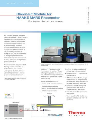 Rheonaut Module for HAAKE MARS Rheometer - Nicolet CZ sro