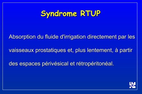 Syndrome RTUP