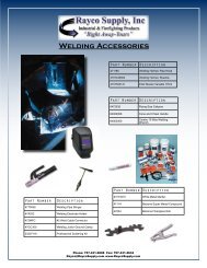 Welding Accessories - Rayco Supply, Inc.