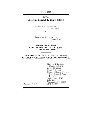 Amicus Brief of the Kingdom of Saudi Arabia in Support of Petitioner ...