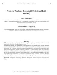 Analysis through CPM (Critical Path Method)