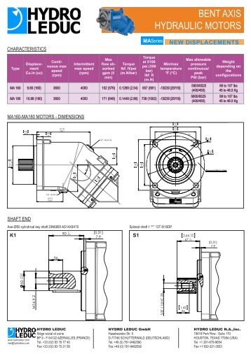 BENT AXIS HYDRAULIC MOTORS - Total Hydraulics BV