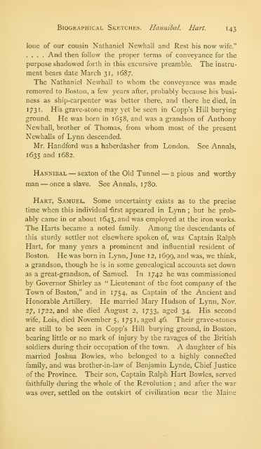 History of Lynn, Essex County, Massachusetts, including Lynnfield ...