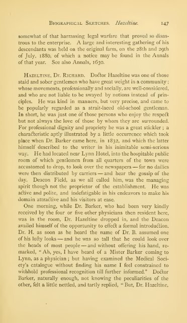 History of Lynn, Essex County, Massachusetts, including Lynnfield ...