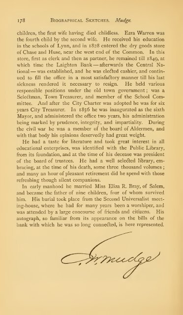 History of Lynn, Essex County, Massachusetts, including Lynnfield ...