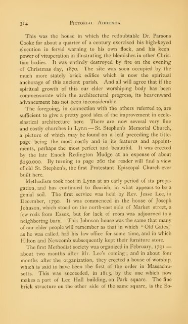 History of Lynn, Essex County, Massachusetts, including Lynnfield ...