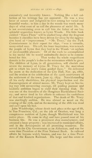 History of Lynn, Essex County, Massachusetts, including Lynnfield ...