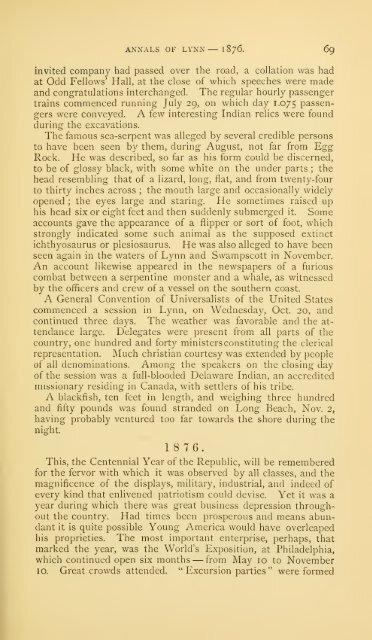 History of Lynn, Essex County, Massachusetts, including Lynnfield ...