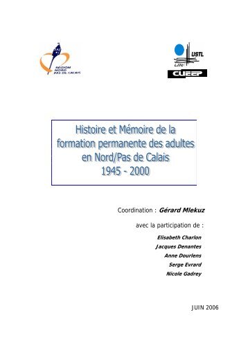 Histoire et MÃ©moire de la Formation Permanente en ... - Canalblog