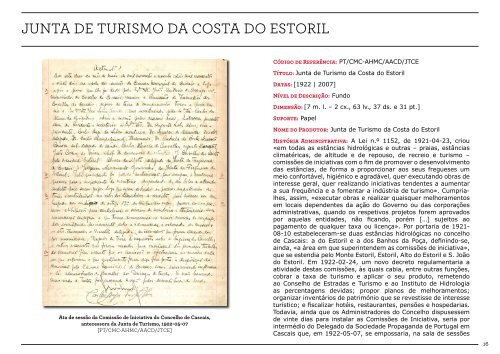 Guia Digital do Arquivo HistÃ³rico - CÃ¢mara Municipal de Cascais