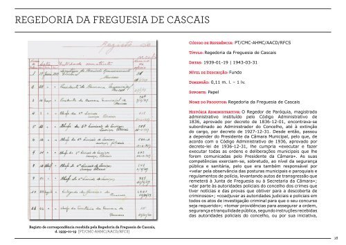 Guia Digital do Arquivo HistÃ³rico - CÃ¢mara Municipal de Cascais