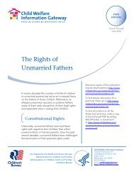 The Rights of Unmarried Fathers - Child Welfare Information Gateway