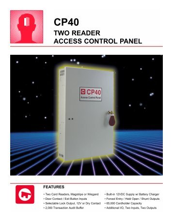 cp40 two reader access control panel